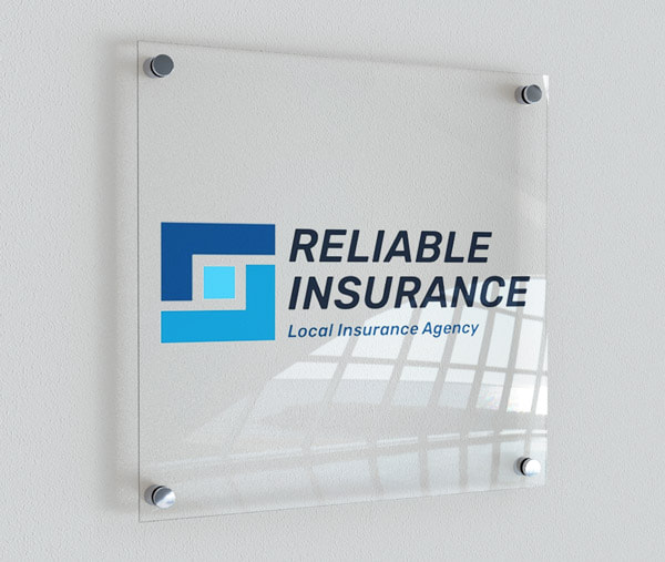 Reliable Insurance Logo on a Plain Paper